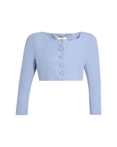 Chloé Linen Crop Jacket | Thumbnail 1 Chloé Linen Crop Jacket | Thumbnail 1