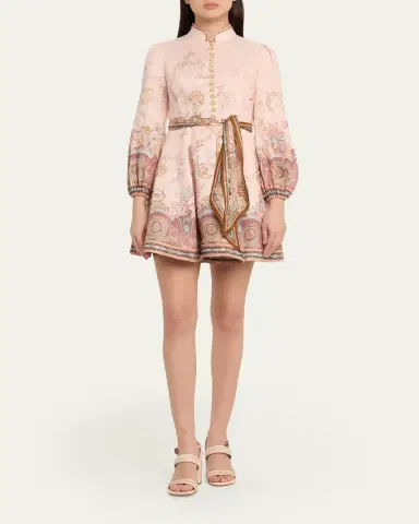 Zimmermann Alchemy Button Mini Dress | Thumbnail 2