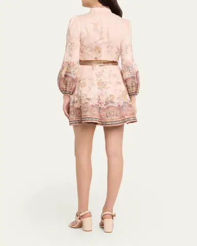 Zimmermann Alchemy Button Mini Dress | Thumbnail 3