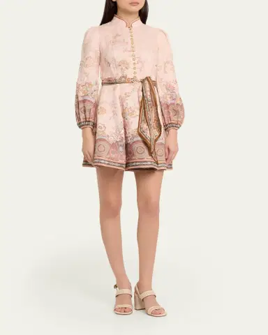 Zimmermann Alchemy Button Mini Dress | Thumbnail 4