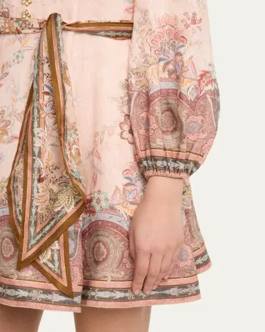 Zimmermann Alchemy Button Mini Dress | Thumbnail 5