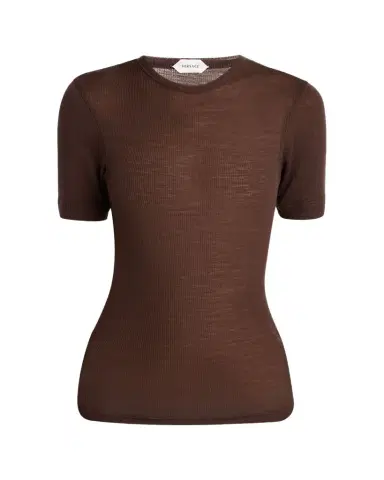 Versace Crewneck Ribbed Wool Tee | Thumbnail 1