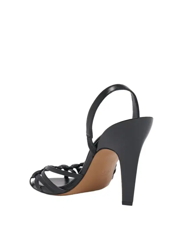 95mm Estra Knotted Leather Sandals