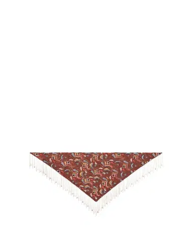 Etro Embroidered Lace Beaded Foulard | Thumbnail 1 Etro Embroidered Lace Beaded Foulard | Thumbnail 1