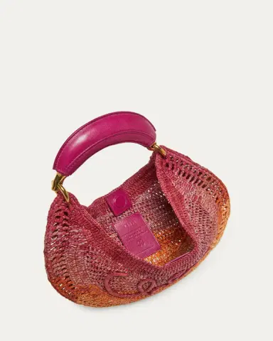 Chloé Ombre Banana Tote Bag in Viscose Raffia | Thumbnail 4 Chloé Ombre Banana Tote Bag in Viscose Raffia | Thumbnail 4
