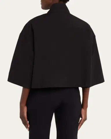Lafayette 148 New York Boxy Cropped Cotton Jacket | Thumbnail 3 Lafayette 148 New York Boxy Cropped Cotton Jacket | Thumbnail 3