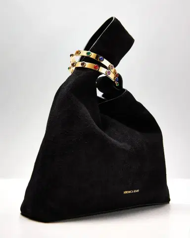 Veronica Beard Swing Bracelet-Embellished Suede Wristlet Bag | Thumbnail 5 Veronica Beard Swing Bracelet-Embellished Suede Wristlet Bag | Thumbnail 5