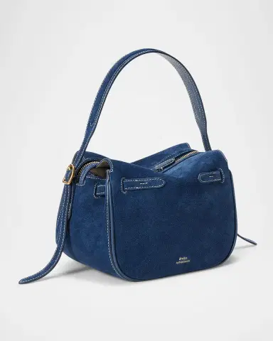 Polo Ralph Lauren Polo ID Suede Small Satchel Bag | Thumbnail 3 Polo Ralph Lauren Polo ID Suede Small Satchel Bag | Thumbnail 3