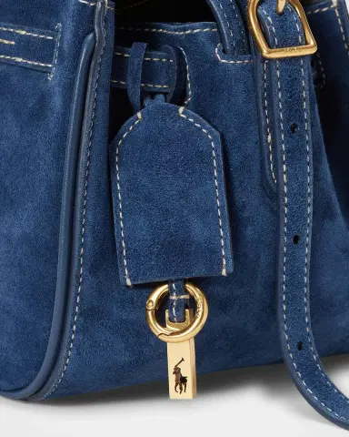 Polo Ralph Lauren Polo ID Suede Small Satchel Bag | Thumbnail 4 Polo Ralph Lauren Polo ID Suede Small Satchel Bag | Thumbnail 4