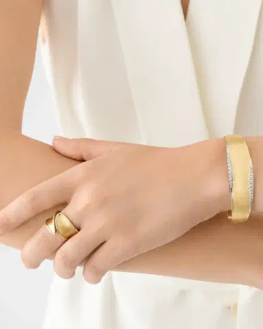 Marco Bicego 18K Yellow Gold Lunaria Twist Wrap Ring | Thumbnail 3