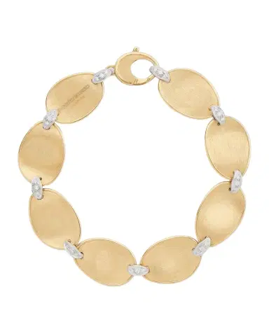 Marco Bicego 18K Gold Lunaria Bracelet with Diamond Accents | Thumbnail 1 Marco Bicego 18K Gold Lunaria Bracelet with Diamond Accents | Thumbnail 1