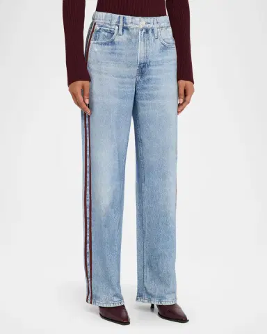 Rag & Bone rb Miramar Terry Wide-Leg Track Jeans | Thumbnail 11