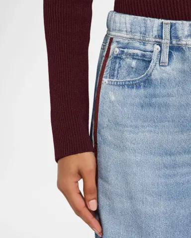 Rag & Bone rb Miramar Terry Wide-Leg Track Jeans | Thumbnail 12