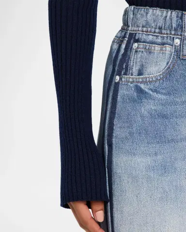 Rag & Bone rb Miramar Terry Wide-Leg Track Jeans | Thumbnail 4