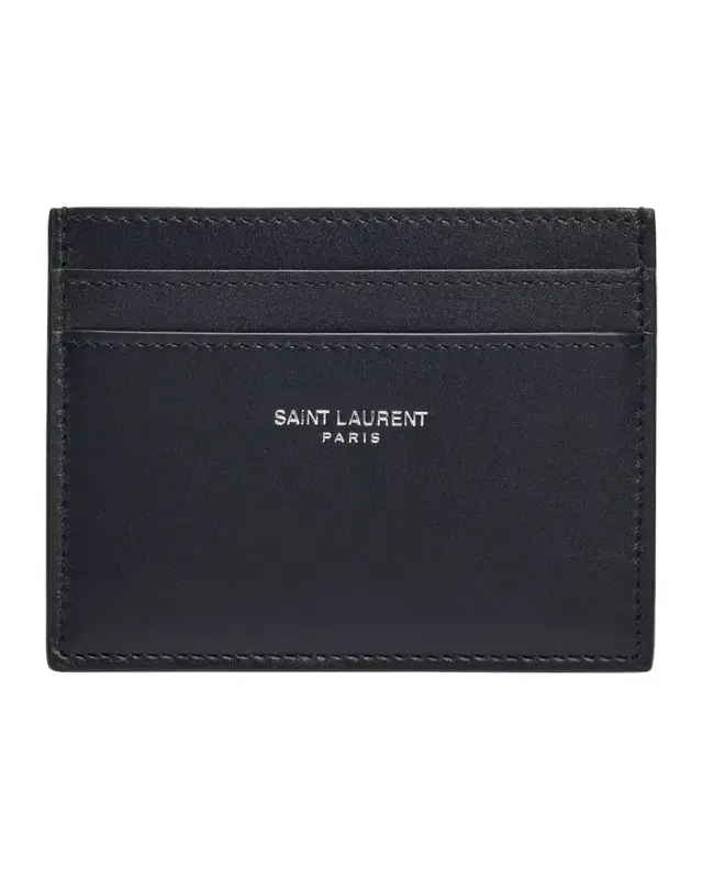 Saint Laurent Men 's Card Case in Smooth Leather