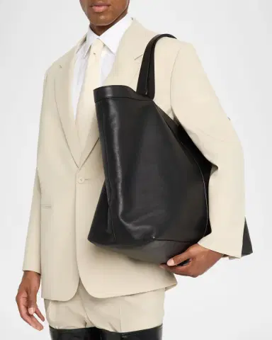 Saint Laurent Men's Y Tote Bag in Grained Leather | Thumbnail 2 Saint Laurent Men's Y Tote Bag in Grained Leather | Thumbnail 2