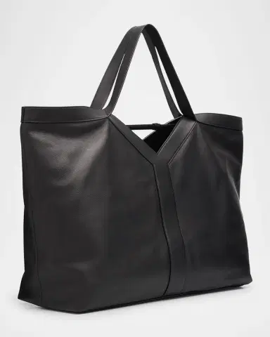 Saint Laurent Men's Y Tote Bag in Grained Leather | Thumbnail 3 Saint Laurent Men's Y Tote Bag in Grained Leather | Thumbnail 3