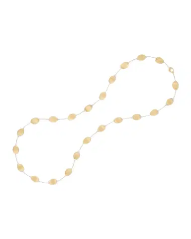 Marco Bicego 18K Gold Lunaria Long Necklace with Diamond Accents | Thumbnail 1
