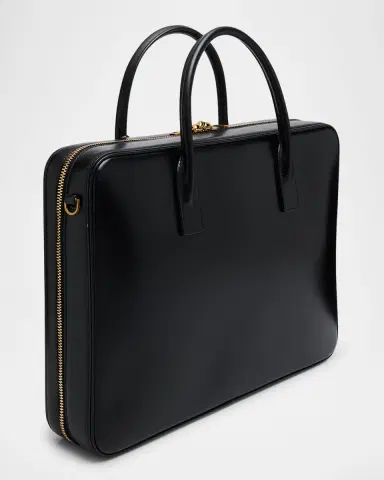 Saint Laurent Men's Sac De Jour Large Slim Briefcase in Smooth Leather | Thumbnail 3 Saint Laurent Men's Sac De Jour Large Slim Briefcase in Smooth Leather | Thumbnail 3