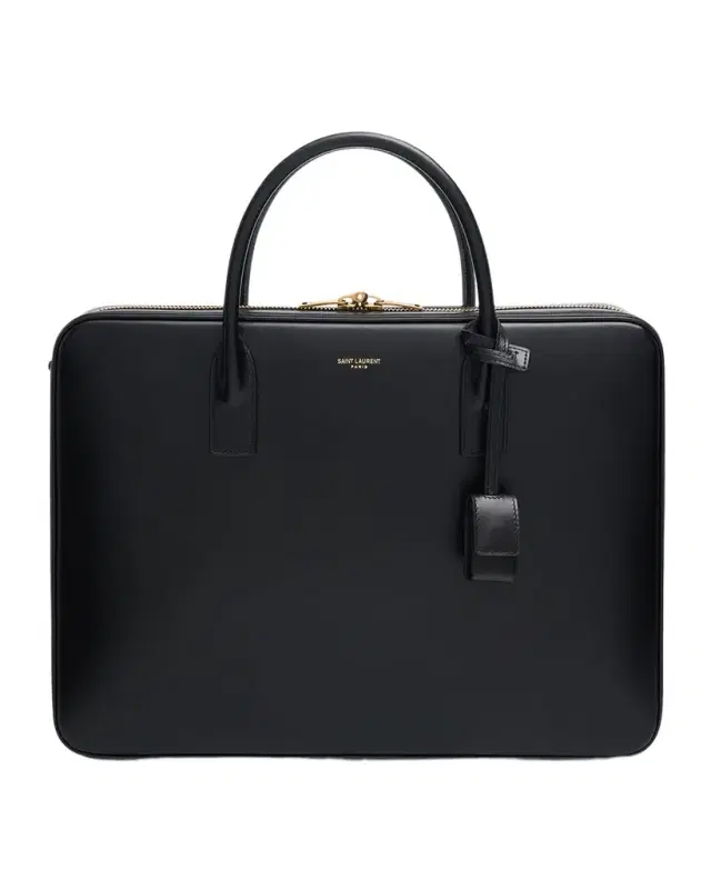 Saint Laurent Men 's Sac De Jour Large Slim Briefcase in Smooth Leather
