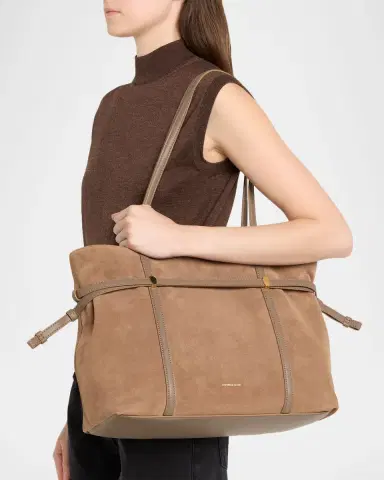 Veronica Beard Lasso Belted Suede Tote Bag | Thumbnail 2 Veronica Beard Lasso Belted Suede Tote Bag | Thumbnail 2
