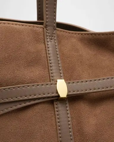 Veronica Beard Lasso Belted Suede Tote Bag | Thumbnail 7 Veronica Beard Lasso Belted Suede Tote Bag | Thumbnail 7