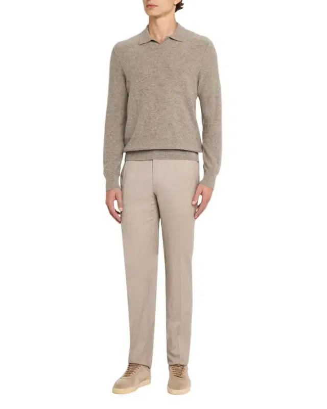 Vince Men 's Boiled Cashmere Polo Shirt