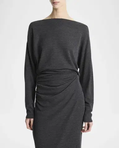 Vince Draped High-Neck Top | Thumbnail 4