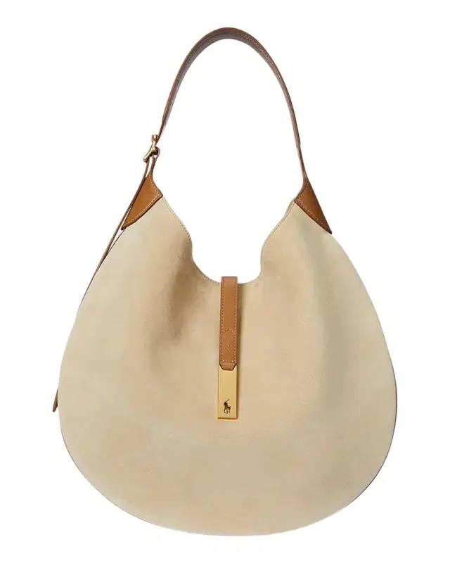 Polo ID Suede Large Shoulder Bag