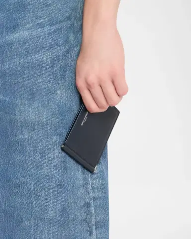 Saint Laurent Men's Paris Bill Clip Wallet in Grain de Poudre Leather | Thumbnail 2