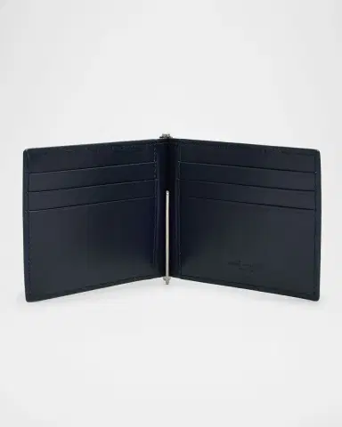 Saint Laurent Men's Paris Bill Clip Wallet in Grain de Poudre Leather | Thumbnail 4