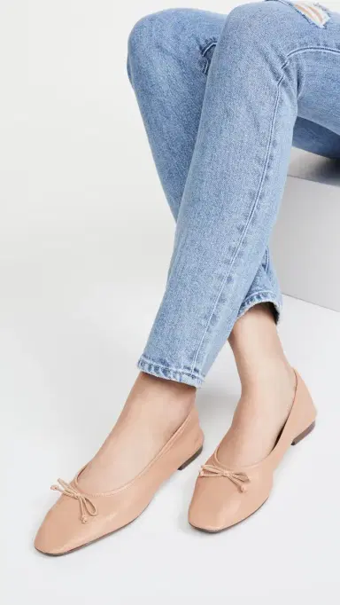 Schutz Arissa Flats Tan/Honey Beige | Thumbnail 3