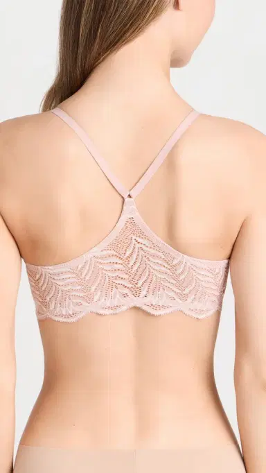 Natori Lush Front Close Contour Underwire Bra Rose Beige/Warm White 38B | Thumbnail 3