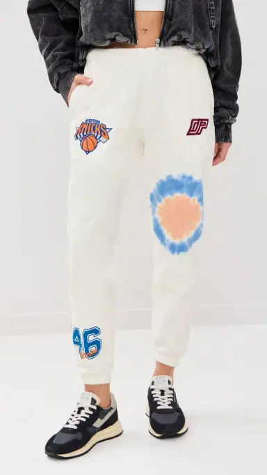 DANNIJOPRO NY Knicks Bullseye Sweatpants White | Thumbnail 2