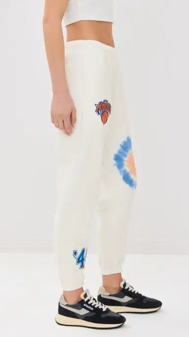 DANNIJOPRO NY Knicks Bullseye Sweatpants White | Thumbnail 4