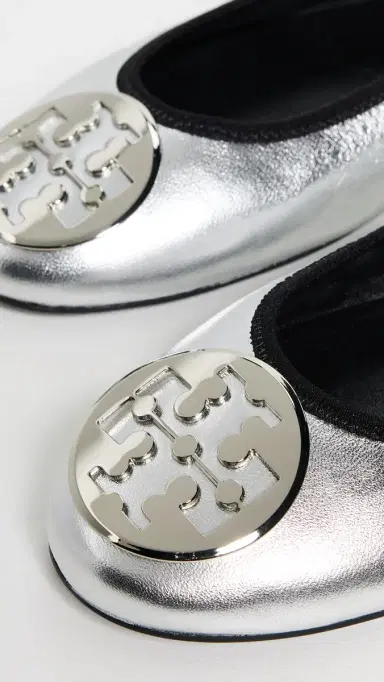 Tory Burch Reva Travel Ballet Flats Silver 5 | Thumbnail 5