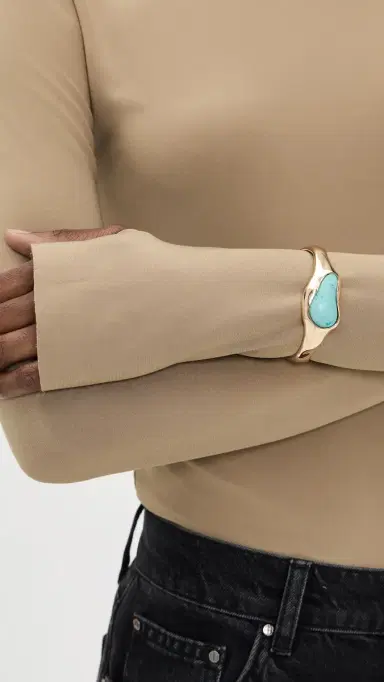Ettika Hidden Gem Cuff In Turquoise Turquoise One Size | Thumbnail 3