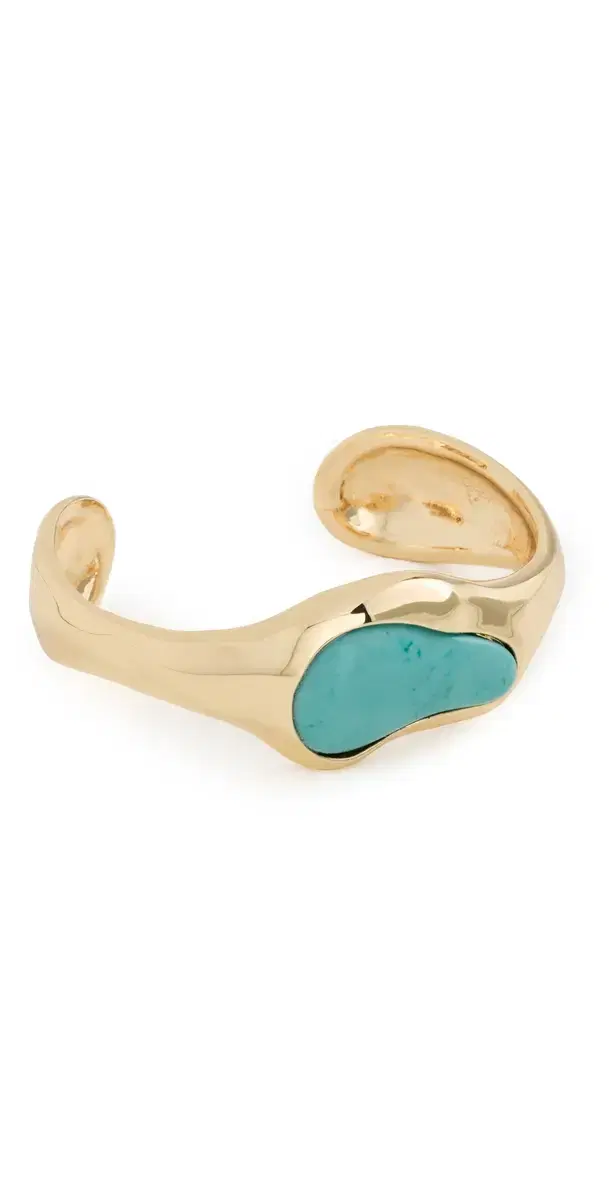 Hidden Gem Cuff In Turquoise Turquoise One Size