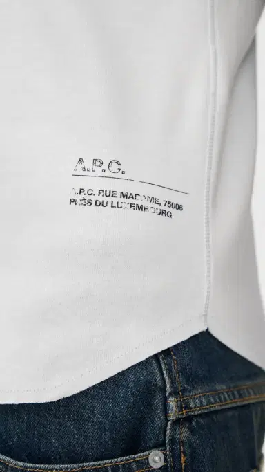 A.P.C. A. P.C. Raglan Long Sleeve Tee Bld Beige/Brown | Thumbnail 6 A.P.C. A. P.C. Raglan Long Sleeve Tee Bld Beige/Brown | Thumbnail 6
