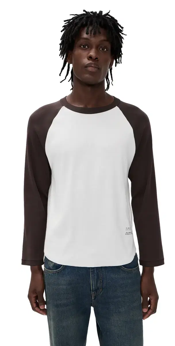 A. P.C. Raglan Long leeve Tee Bld Beige/Brown