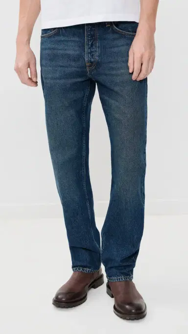 Nudie Jeans Rad Rufus Relaxed Straight Jeans Blue Soil | Thumbnail 2 Nudie Jeans Rad Rufus Relaxed Straight Jeans Blue Soil | Thumbnail 2