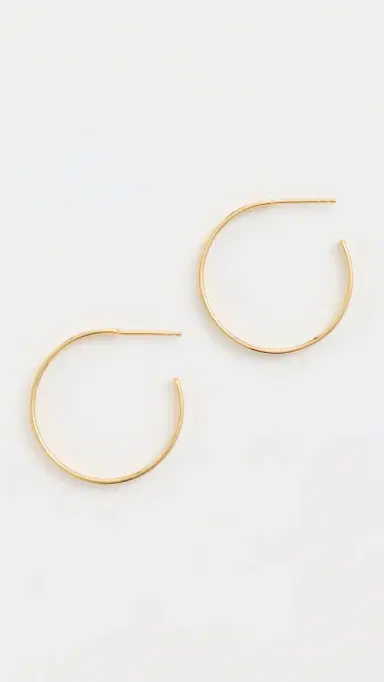 Gwen Beloti Sherry Hoops 1.0 Gold One Size | Thumbnail 2