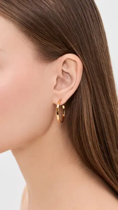 Gwen Beloti Sherry Hoops 1.0 Gold One Size | Thumbnail 3