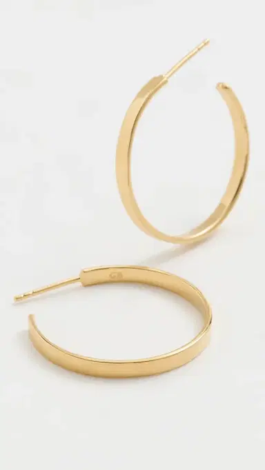 Gwen Beloti Sherry Hoops 1.0 Gold One Size | Thumbnail 4