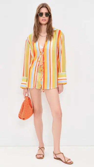 Solid & Striped The Jaclyn Coverup Tunic St. Barths Stripe M | Thumbnail 5 Solid & Striped The Jaclyn Coverup Tunic St. Barths Stripe M | Thumbnail 5