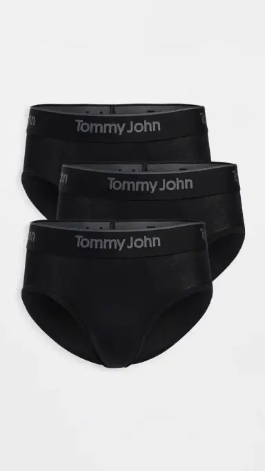 Tommy John econd kin Briefs 3 Pack Black | Thumbnail 2