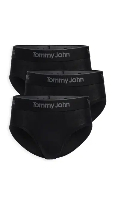 Tommy John econd kin Briefs 3 Pack Black | Thumbnail 5