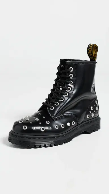 Dr. Martens 1460 8-Eye Hardware Boots Black | Thumbnail 2