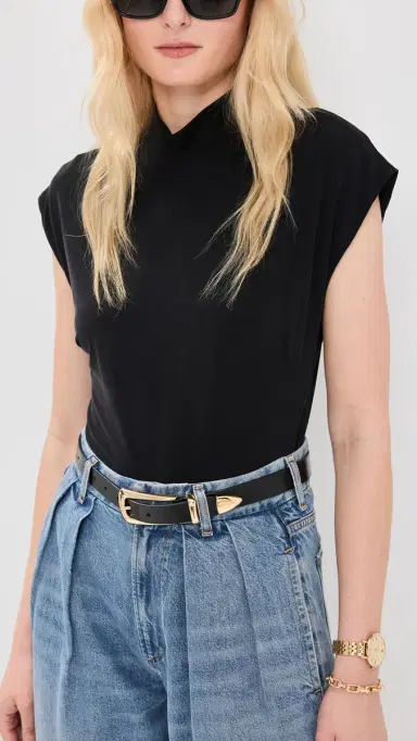Favorite Daughter The Statement Belt Black/Gold | Thumbnail 3
