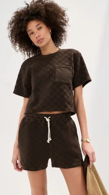 State & Lake Sofia Cropped Top Chocolate | Thumbnail 2 State & Lake Sofia Cropped Top Chocolate | Thumbnail 2